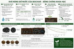 khả năng giữ nước của biochar