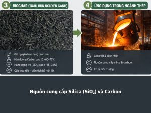 Trấu hun nguyên cánh trong ngành thép - luyên kim