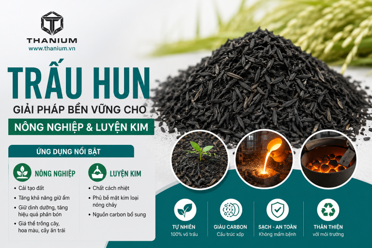 Trấu Hun Là Gì? Công Dụng Trong Nông Nghiệp Và Luyện Kim